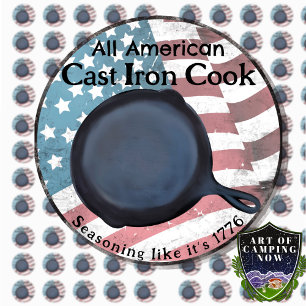 Sticker Rond Tous American Cast Fer Cook