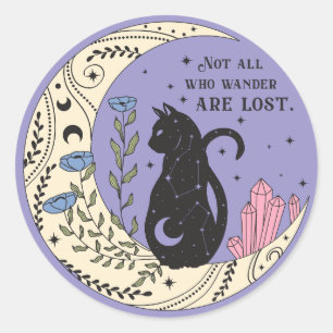 Sticker Rond Tous ceux qui errent ne sont pas perdus