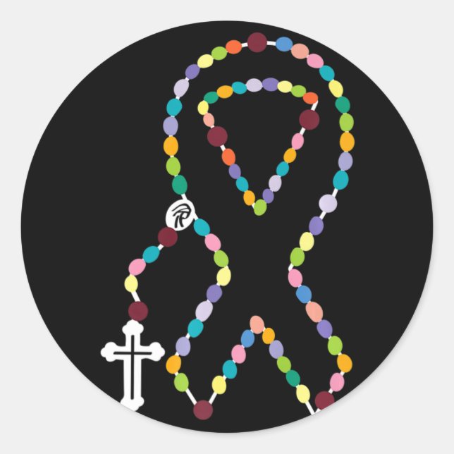 Sticker Rond Tous les cancers, ça compte, la sensibilisation To (Devant)