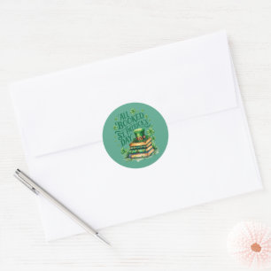 Sticker Rond Tous Réservés pour la St. Patrick's Day