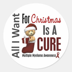 Sticker Rond Tout ce que je veux pour le myélome multiple de No