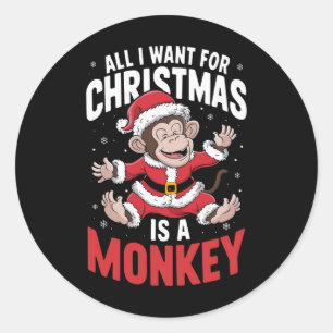 Sticker Rond Tout ce que je veux pour Noël, c'est un Amant sing