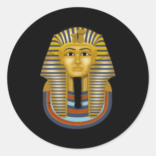 Sticker Rond Toutã Nkhamon Pharaon Momie