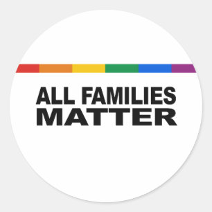 Sticker Rond Toutes les familles comptent