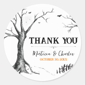 Sticker Rond Toutes les Halloween Halloween Halloween mariage F