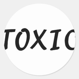Sticker Rond Toxique