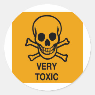 Sticker Rond Toxique