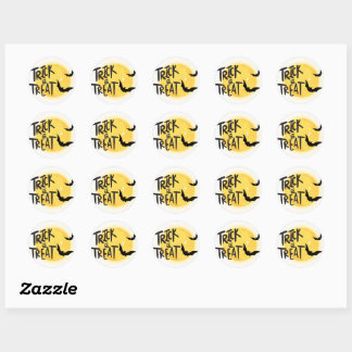 Sticker Rond Tracer ou traiter l'halloween