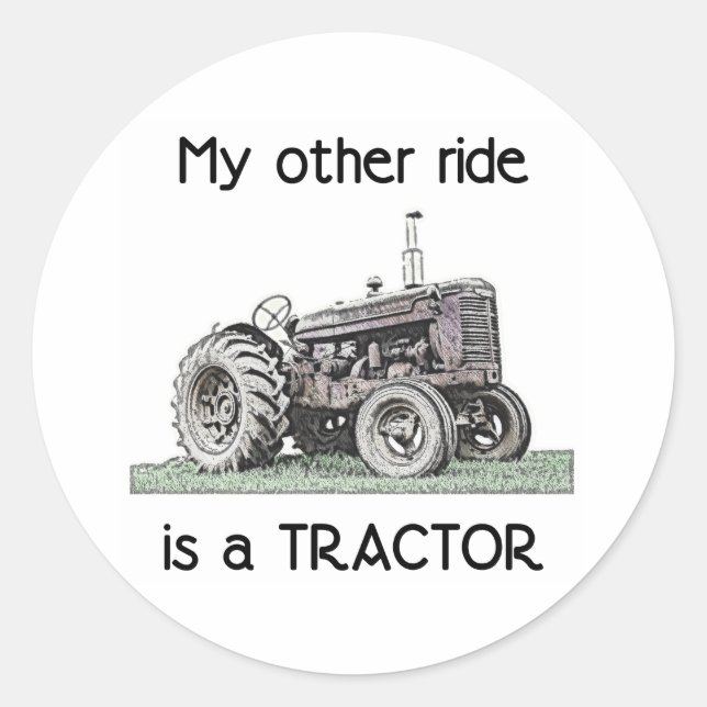 Sticker Rond Tracteur (Devant)