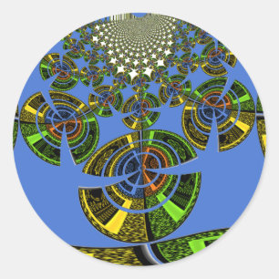 Sticker Rond Tradition bleue