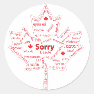 Sticker Rond Traduction essentielle pour les Canadiens