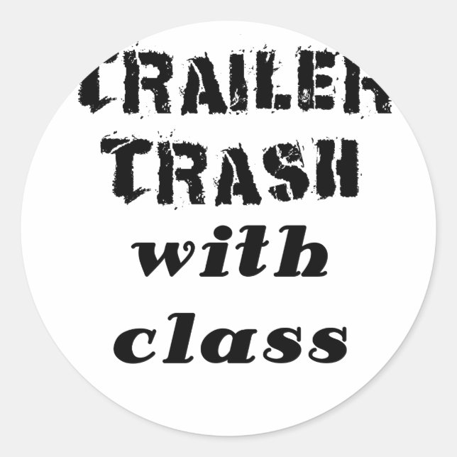 Sticker Rond Trailer avec classe (Devant)