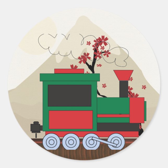 Sticker Rond Train (Devant)
