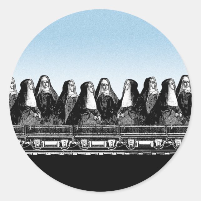 Sticker Rond Train de Nun (Devant)