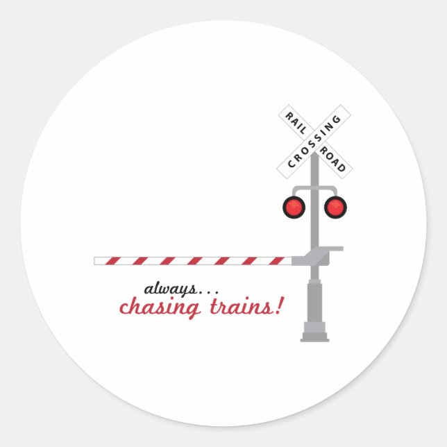 Sticker Rond Trains de chasse (Devant)