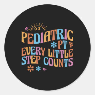 Sticker Rond Traitement Physique Pédiatrique Pt Chaque Petite É