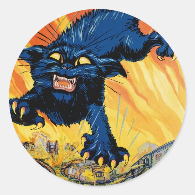 Sticker Rond Traitez-les rugosité - Rejoignez les chars (Devant)