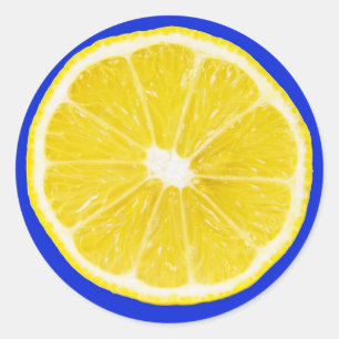 Sticker Rond tranche de citron