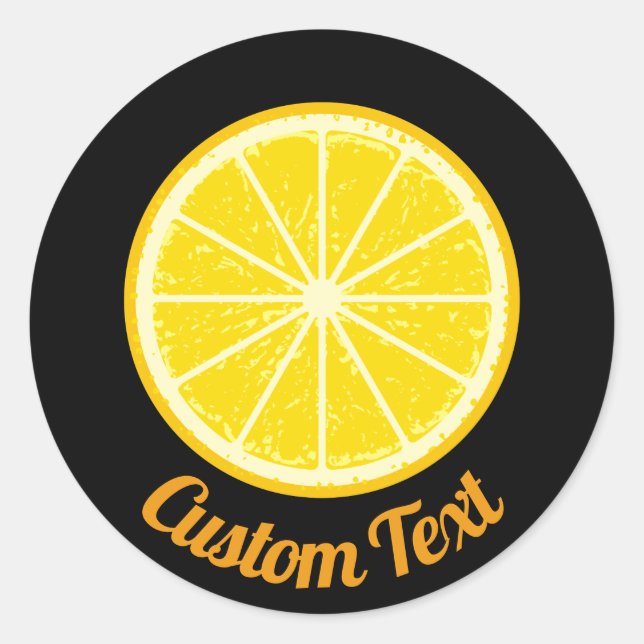Sticker Rond tranche orange (Devant)