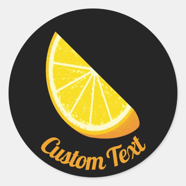 Sticker Rond tranche orange (Devant)