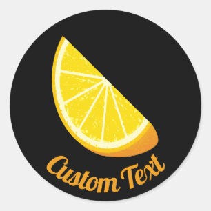 Sticker Rond tranche orange