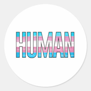 Sticker Rond Trans Humain