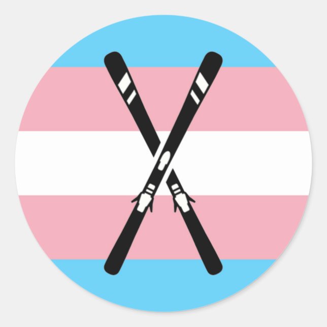 Sticker Rond Trans Skis (Devant)
