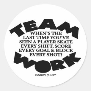 STICKER ROND TRAVAIL D'ÉQUIPE
