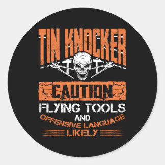 Sticker Rond Travailleur En Métal De Feuille Pour Tin Knocker