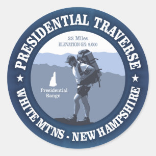 Sticker Rond Traverse présidentielle (e)