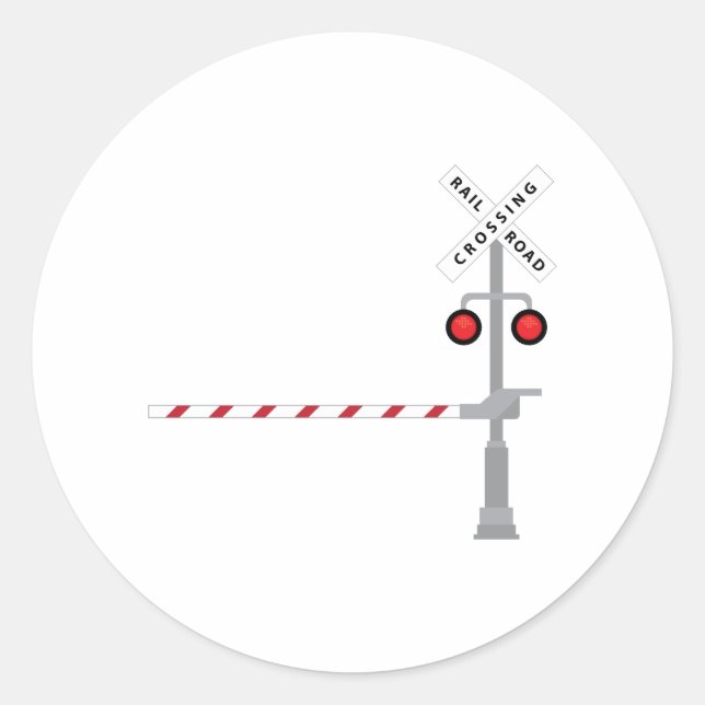 Sticker Rond Traversée ferroviaire (Devant)