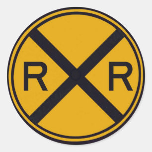 Sticker Rond Traversée ferroviaire