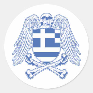 Sticker Rond Traverses de la Grèce