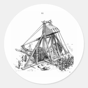 Sticker Rond trebuchet