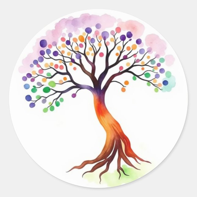 Sticker Rond Tree of Life (Devant)