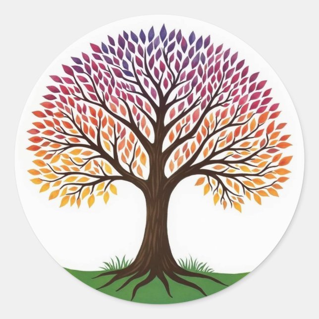 Sticker Rond Tree of Life (Devant)