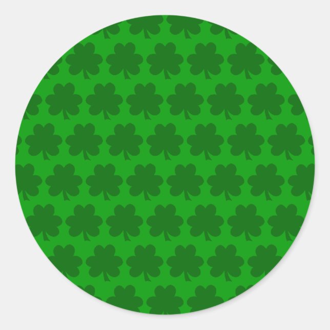 Sticker Rond Trèfles (Devant)
