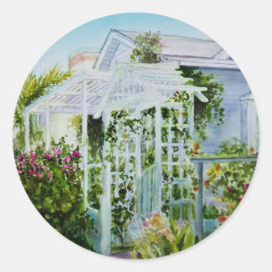 Sticker Rond Treillis de canal