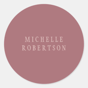 Sticker Rond Trend Rose Dust Gold Creative Unique Classique