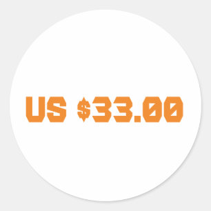 Sticker Rond Trente-trois