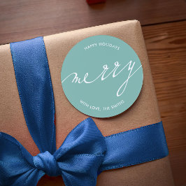 Sticker Rond Très Joyeux Noël