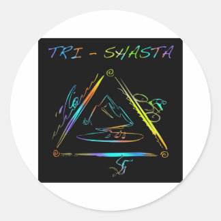 Sticker Rond Tri logo de Shasta Triathalon