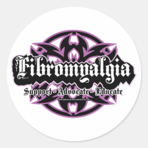 Sticker Rond Tribal de Fibromyalgie