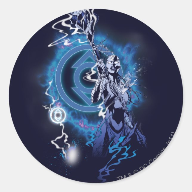 Sticker Rond tribu Indigo 11 (Devant)