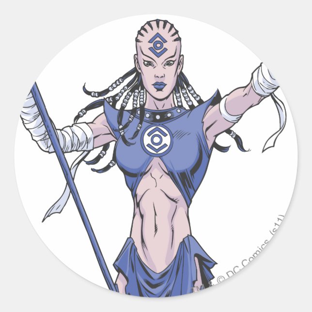 Sticker Rond tribu Indigo 4 (Devant)