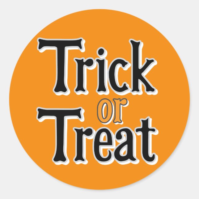 Sticker Rond tricher ou traiter (Devant)