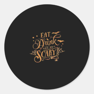 Sticker Rond Trick Or Treat Halloween 