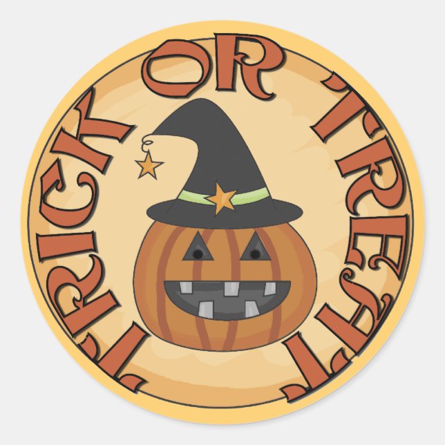 Sticker Rond Trick ou Treat Tshirts et cadeaux (Devant)