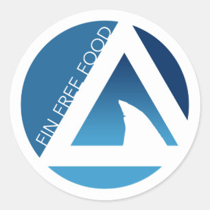 Sticker Rond tricornes alimentaires sans fin