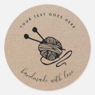 Sticker Rond Tricot artisanal